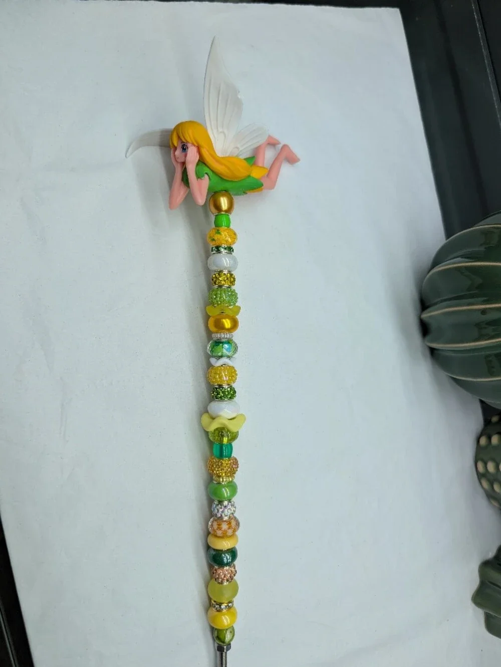 Hand Made Fairy Wand/Plant/Garden Stake W/Fairy Topper